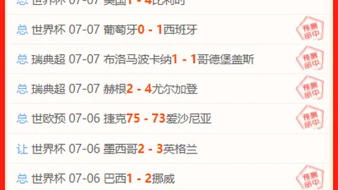 7月16日世界杯焦点百家乐玩法：英格兰苦涩收场，西阿巅峰对决